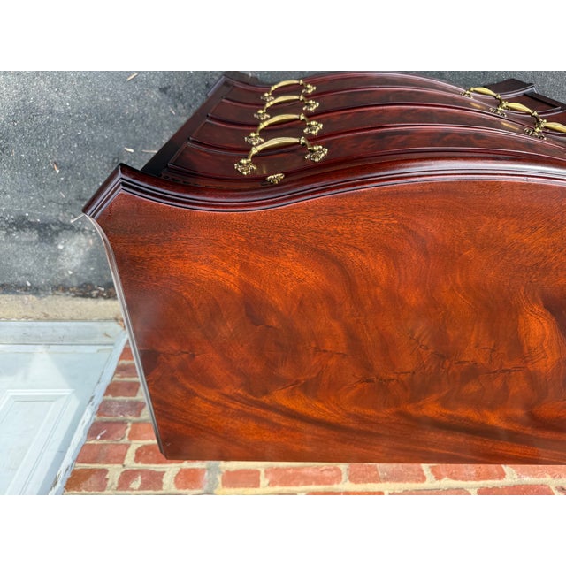 Henkel Harris Chippendale Style Serpentine Top Bachelor Chest of Drawers For Sale - Image 13 of 18