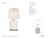 Thomas O'Brien by Visual Comfort Signature Mimi Table Lamp in Tea Stain with Linen Shade Designer: Thomas O'Brien Height:...