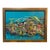 Nguyen Lam Abstract Expressionist Harbor Scene Original Oil Painting, Signed For Sale