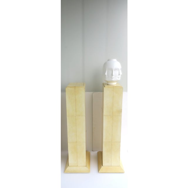 Ceramic White Sculpture Vase Faces, Surrealist/Surrealism Style, Circa Early 21st C For Sale - Image 7 of 14
