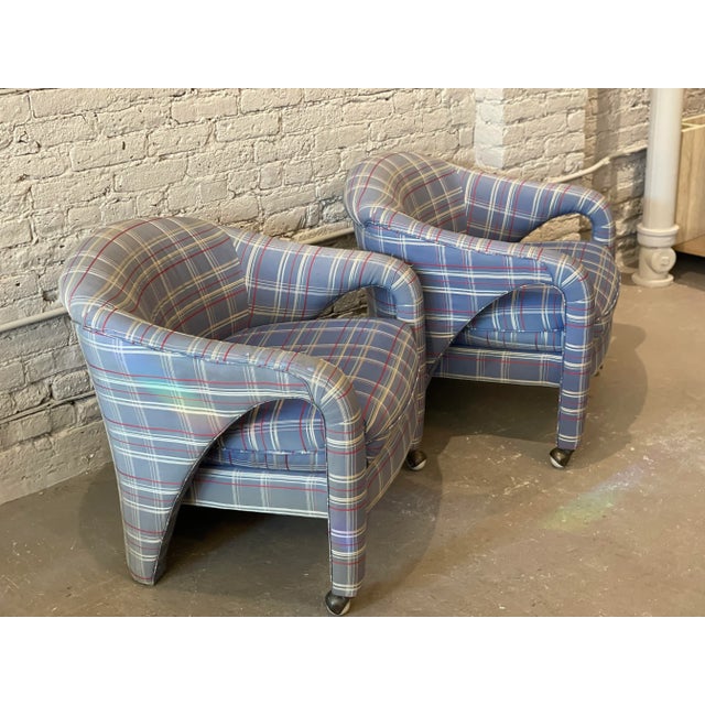 Postmodern 1980s Postmodern Sculptural Arc Chairs - a Pair For Sale - Image 3 of 9