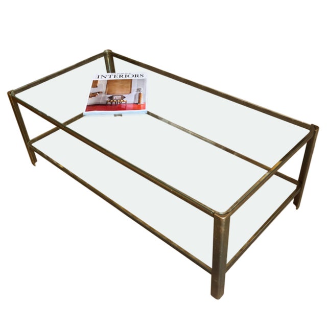 Mid-Century Modern Large Vintage Coffee Table by Jacques Théophile Lepelletier, 1960s For Sale - Image 3 of 6