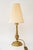 Antique Brass Table Lamp with Fabric Shade, 1890s For Sale - Image 16 of 16
