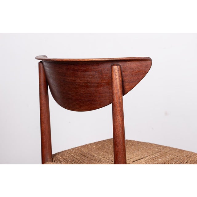 Danish Model 316 Chairs in Teak and Seagrass by Peter Hvidt and Orla Molgaard-Nielsen for Soborg Mobelfabrik, 1960s, Set of 6 For Sale - Image 3 of 18