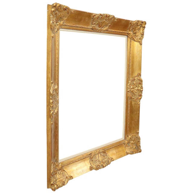 Large Vintage Baroque Style Gilt Frame For Sale - Image 11 of 15