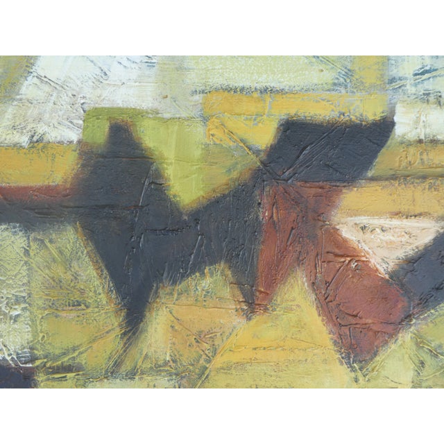 Mid-Century Modern Abstract Expressionist Painting by Greta Corman For Sale - Image 4 of 7