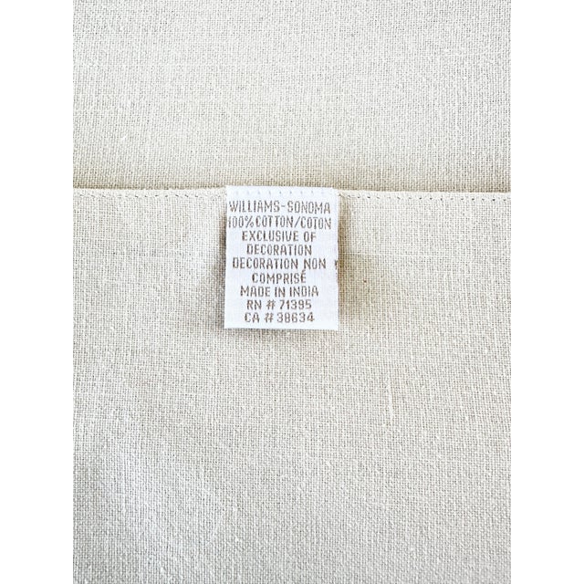 White Vintage Crewel Embroidered Floral Placemats-Set of 4 For Sale - Image 8 of 9