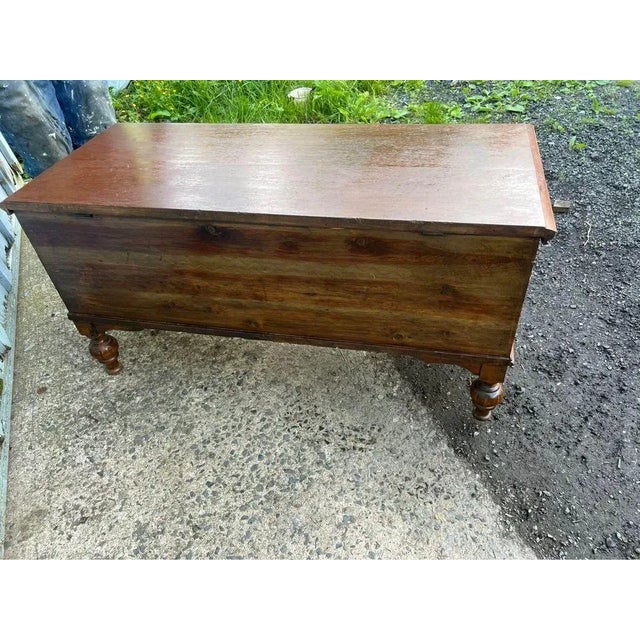 Early 20th Century Cedat Chest, Blanket Trunk For Sale - Image 4 of 11
