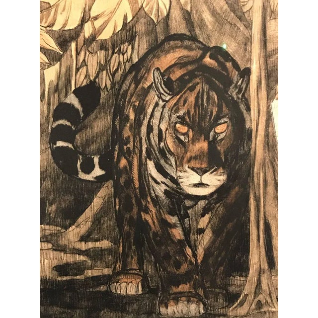 Early 21st Century After Paul Jouve, Panthere 2, 1948, Engraving For Sale - Image 5 of 5