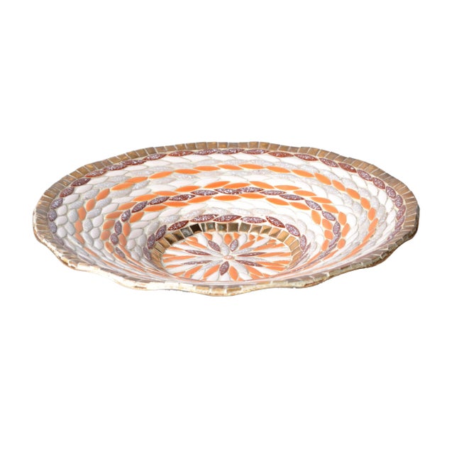 1980s Vintage Mirro Aluminum Decorative Plate For Sale - Image 5 of 10