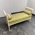 Neoclassical Drexel Heritage Neoclassical Brushed Linen Settee For Sale - Image 3 of 12