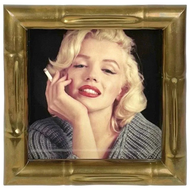 Faux Bamboo Brass Picture Frame by Tommaso Barbi, Italy, 1970s For Sale - Image 12 of 12