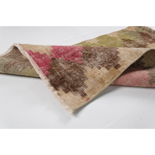 Green 1960s Anatolian Kurdish Wool Carpet For Sale - Image 8 of 9