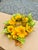 Natural Looking Beautiful Golden Sunflower Candle Holder Silk Flower Arrangement For Sale In Portland, ME - Image 6 of 9