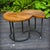 Vintage Side Tables in Wrought Iron and Oak, France, 1930s, Set of 2 For Sale - Image 10 of 18