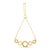 Contemporary 10K Yellow Gold over .925 Sterling Silver Diamond Accented Graduated Infinity Open Circle 6”-9” Adjustable Bolo Bracelet (H-I Color, I2-I3 Clarity) For Sale - Image 3 of 6