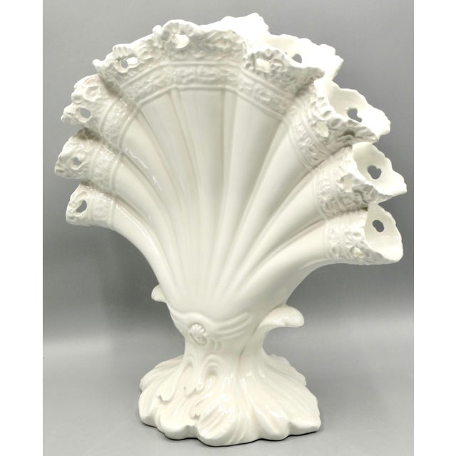 Gump's Mid Century Italian Blanc De Chine Vase | Chairish