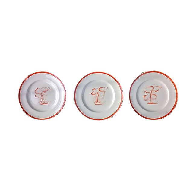 Plates by Gio Ponti for Richard Ginori, 1933, Set of 3 For Sale