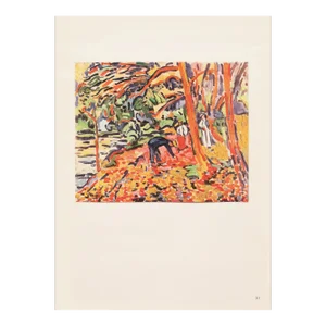 1943 After Maurice Vlaminck "Landscape With Dead Wood", First Edition Offset Lithograph