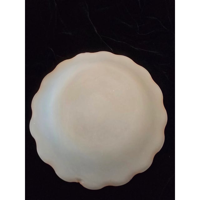 1900 - 1909 Antique French Opaline Crystal Baby Blue Punch Bowl For Sale - Image 5 of 15