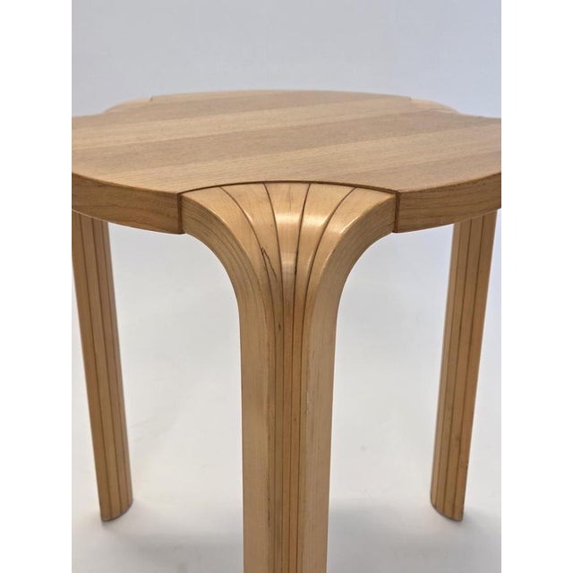 1970s Vintage Stool X600 by Alvar Aalto for Artek, Finland, 1960s For Sale - Image 5 of 9