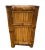 Brown 1960s Mid Century Nightstand Cabinet With Shelf Elephant Bamboo Wicker Tiki Style For Sale - Image 8 of 12