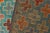 Boho Chic Balochi Blue/Rust Wool Rug - 3'4''x4'11'' For Sale - Image 9 of 11