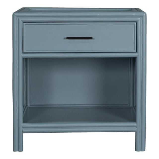 Capri End Table in Regatta Blue For Sale