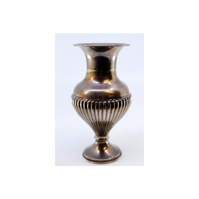 Small Fluted Silver Jug with Smooth Bowl and Base For Sale - Image 9 of 10