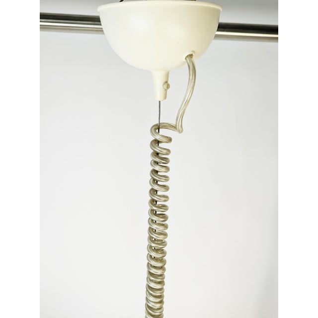Clear & White Murano Glass Melania Pendant Lamp by Renato Toso for Leucos, 1970s For Sale - Image 11 of 14