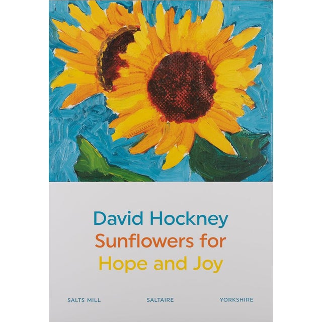 Sunflowers Poster after David Hockney For Sale - Image 6 of 6