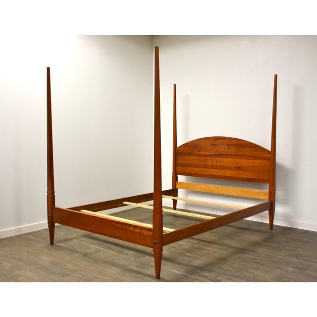 Hitchcock Solid Cherry Queen Four Post Bed Chairish