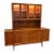 1960s Kipp Stewart for Drexel Declaration Two Piece Walnut Credenza Hutch For Sale