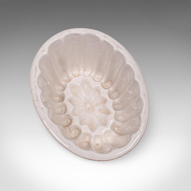 Ceramic Trio of Antique Jelly Moulds, English, Ceramic, Set, Country Kitchen, Victorian For Sale - Image 7 of 8