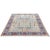 Modern Handwoven Bijar Style Area Rug featuring an allover design in a burgundy pattern on a light blue colored...