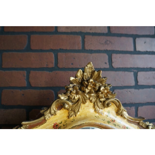 French Provincial Antique Venetian Dressing Chest With Mirror For Sale - Image 3 of 10