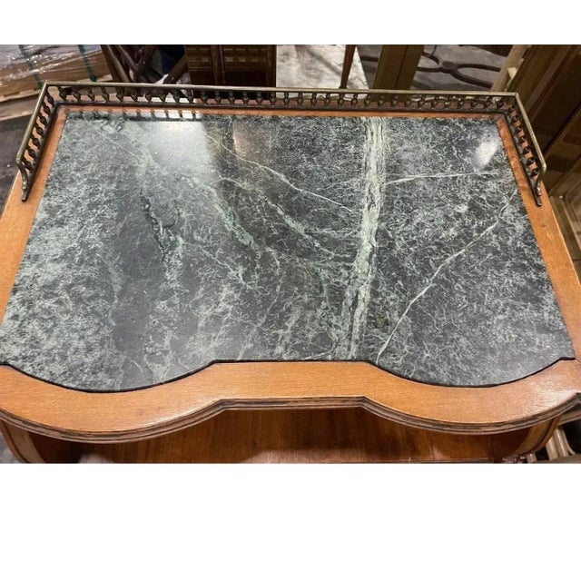 Brown Antique French Nightstand For Sale - Image 8 of 8