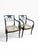 Baker Furniture Company Pair of Baker Furniture “Governor Alston” Regency Black & Gilt Caned Armchairs For Sale - Image 4 of 14