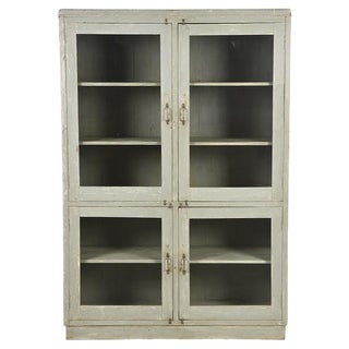 Vintage Wooden Display Cabinet For Sale
