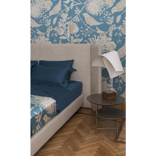 Contemporary Cordonetto Green Bed Set by Chiara Mennini for Midsummer Milan, Set of 4 For Sale - Image 3 of 4