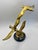 Mid-Century Modern Vintage Mid-Century Modern Brass Seagulls in Flight Sculpture on Marble Base For Sale - Image 3 of 6