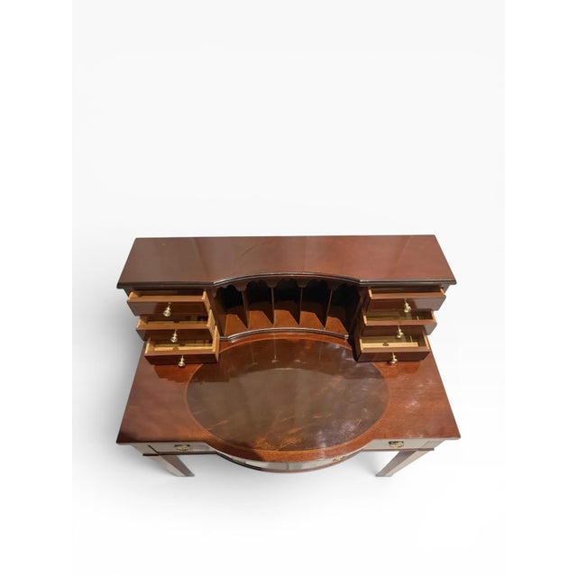 1980s Baker Furniture Federal Style Ladies Writing Desk For Sale - Image 12 of 13
