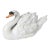 Large Ceramic Swan Centerpiece For Sale
