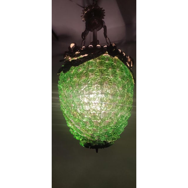 Ceiling Lamp with Murano Crystal Flowers, Italy, 1960s For Sale - Image 4 of 18