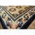 1920s Ivory and Blue Dragon Roundels Antique Chinese Baotou Room Size Rug For Sale - Image 10 of 10