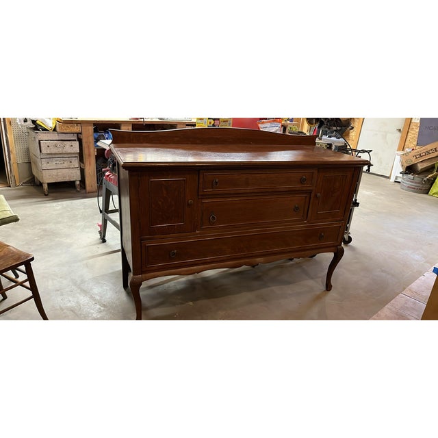 1910s Antique Sideboard/Buffet For Sale - Image 5 of 12