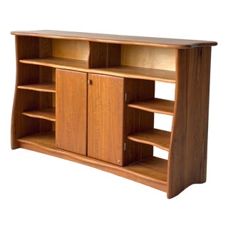 1980s Inlaid Studio Made Credenza by Steven Spiro For Sale