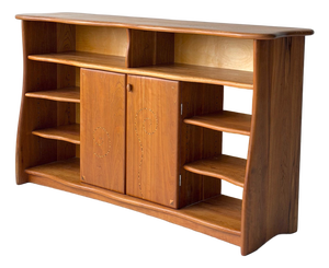 1980s Inlaid Studio Made Credenza by Steven Spiro