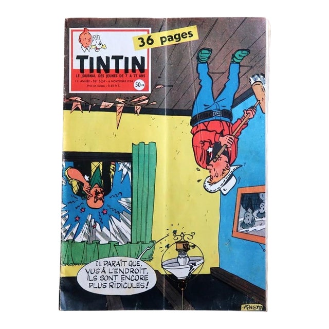 Original Le Journal De Tintin No. 524, November 1958 – Tintin Au Tibet For Sale