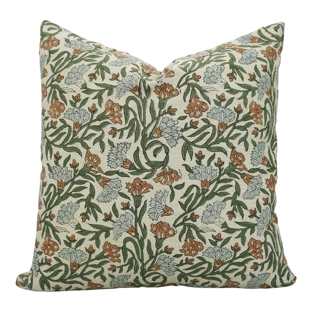 Fabdivine Thorny Stems Pattern Linen Blend Handcrafted Cushion Cover- 12x20 For Sale